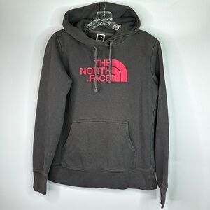 The North Face Grey Hooded Sweatshirt Size Medium